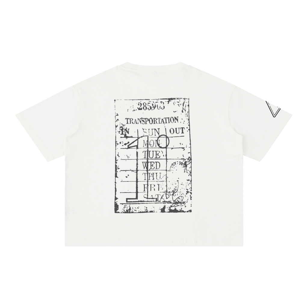 blackXwhite Graphic Boxy Cotton T-Shirt