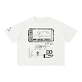 blackXwhite Graphic Boxy Cotton T-Shirt
